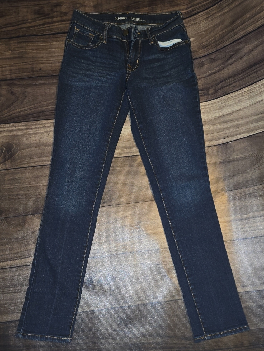 Old Navy Women's Dark Wash Skinny Jeans - Deep Blue